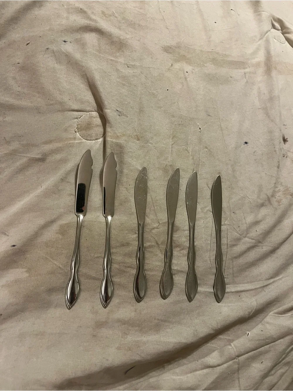 Gorham stainless  Butter Knife Set - Silver “chanson”